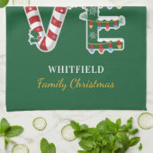 Linge De Cuisine Noël Famille Ménage (Plié)