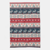 Linge De Cuisine Noël Faux Knit Motif Thème nordique (Vertical)