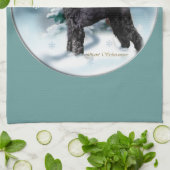 Linge De Cuisine Noël Giant Schnauzer (Plié)