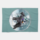 Linge De Cuisine Noël Giant Schnauzer (Horizontal)