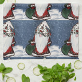 Linge De Cuisine Noël  GNOME (Plié)