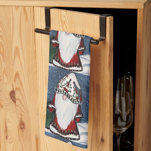 Linge De Cuisine Noël  GNOME (Pliage en tiers)