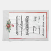 Linge De Cuisine Noël Gnome guirlande Grey Recette Gardienne (Horizontal)