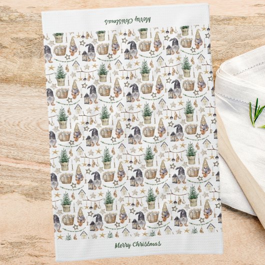 Linge De Cuisine Noël gnomes style de ferme nordique