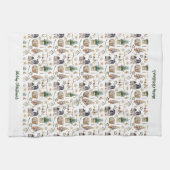 Linge De Cuisine Noël gnomes style de ferme nordique (Horizontal)