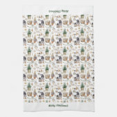 Linge De Cuisine Noël gnomes style de ferme nordique (Vertical)