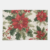 Linge De Cuisine Noël Holly & Berries (Horizontal)