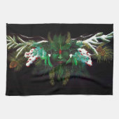 Linge De Cuisine Noël Homme vert (Horizontal)