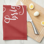 Linge De Cuisine Noël joyeux et lumineux (Quart Plié)