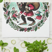 Linge De Cuisine Noël Krampus (Plié)