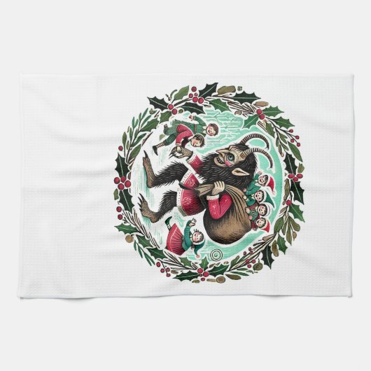 Linge De Cuisine Noël Krampus (Horizontal)