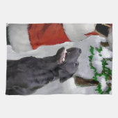Linge De Cuisine Noël Labrador Retriever (Horizontal)