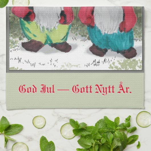 Linge De Cuisine Noël "Le Tombeau" (Plié)