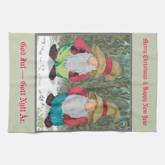 Linge De Cuisine Noël "Le Tombeau" (Horizontal)