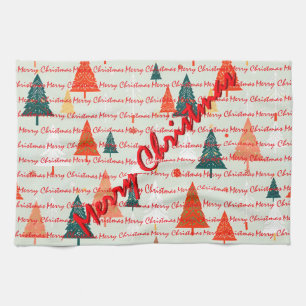 Linge De Cuisine Noël Luxe Arbres de Noël Festifs