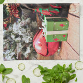 Linge De Cuisine Noël - mélange de Schnauzer - Bentley (Plié)