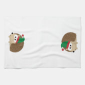 Linge De Cuisine Noël mignon Elf de hérisson (Horizontal)