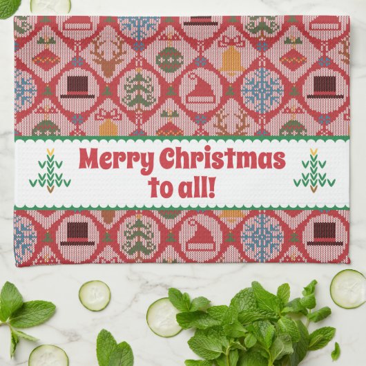 Linge De Cuisine Noël moche (Plié)