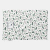 Linge De Cuisine Noël monographie Holly et Pine (Horizontal)