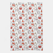 Linge De Cuisine Noël Motif des pingouins festifs mignons (Vertical)