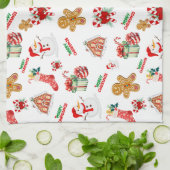 Linge De Cuisine Noël Motif sans ambages (Plié)