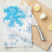 Linge De Cuisine Noël neige (Quart Plié)