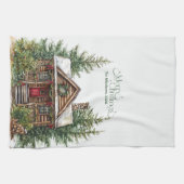 Linge De Cuisine Noël occidental rustique (Horizontal)