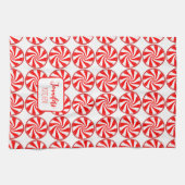 Linge De Cuisine Noël Peppermint Fêtes (Horizontal)