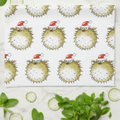 Linge De Cuisine Noël Poisson Gonflable Drôle (Plié)