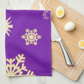 Linge De Cuisine Noël pourpre (Quart Plié)