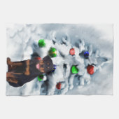 Linge De Cuisine Noël Rottweiler (Horizontal)