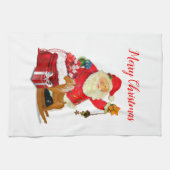 Linge De Cuisine Noël Santa Claus Maison de vacances (Horizontal)