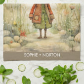 Linge De Cuisine Noël scandinave gnome d'automne (Plié)