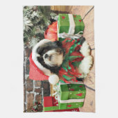 Linge De Cuisine Noël - Shih Tzu - Riley (Vertical)