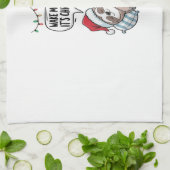 Linge De Cuisine Noël Sloth Sleeping Holiday (Plié)