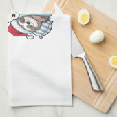 Linge De Cuisine Noël Sloth Sleeping Holiday (Quart Plié)