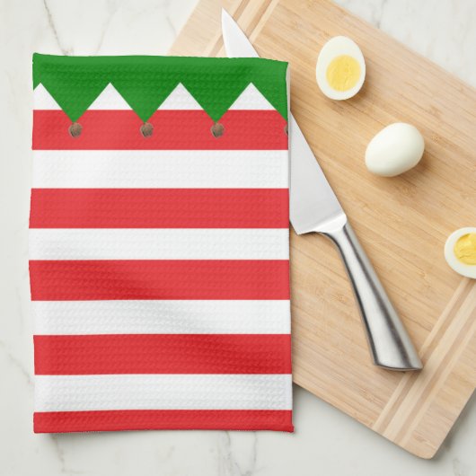 Linge De Cuisine Noël style elfe (Quart Plié)