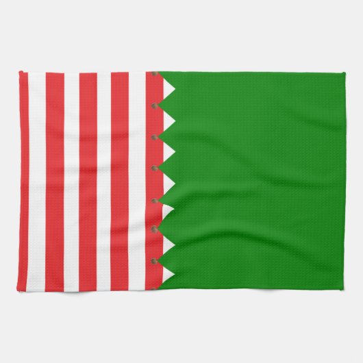 Linge De Cuisine Noël style elfe (Horizontal)