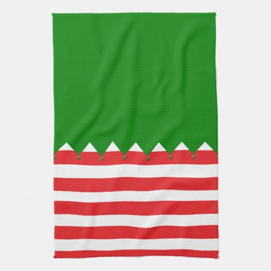 Linge De Cuisine Noël style elfe (Vertical)