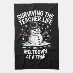 Linge De Cuisine Noël Survivre à la vie d'enseignant Effondrement X