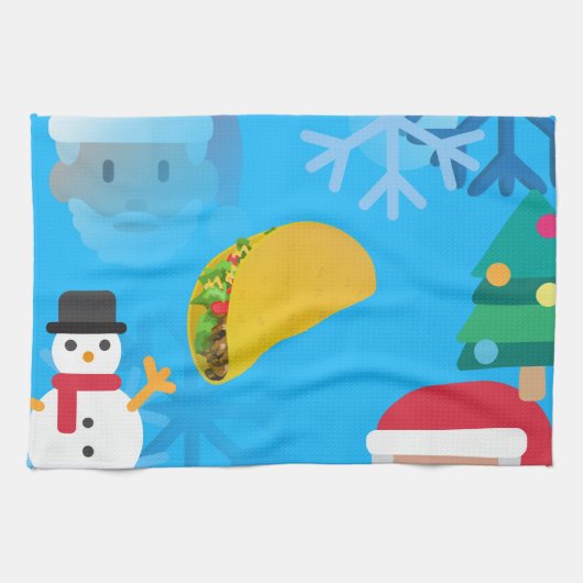 Linge De Cuisine noël taco emoji (Horizontal)