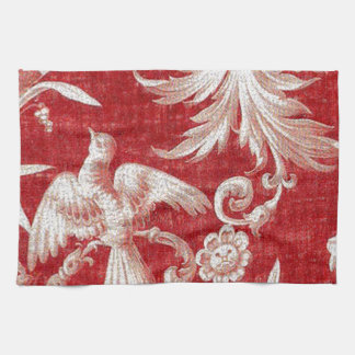 Linge De Cuisine Noël Toile minable rouge