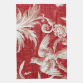 Linge De Cuisine Noël Toile minable rouge (Vertical)