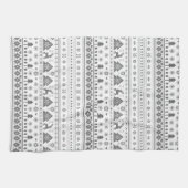 Linge De Cuisine Noël traditionnel scandinave gris (Horizontal)