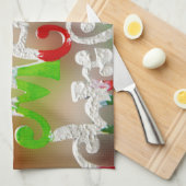 Linge De Cuisine noël très joyeux (Quart Plié)