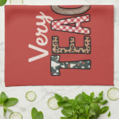 Linge De Cuisine Noël Très Joyeux Professeur Leopard Arbre (Plié)