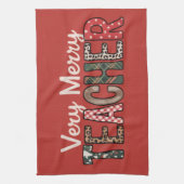 Linge De Cuisine Noël Très Joyeux Professeur Leopard Arbre (Vertical)