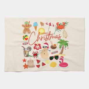Linge De Cuisine Noël tropical