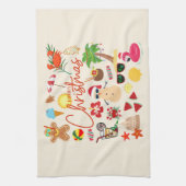 Linge De Cuisine Noël tropical (Vertical)