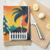 Linge De Cuisine Noël tropical (Quart Plié)